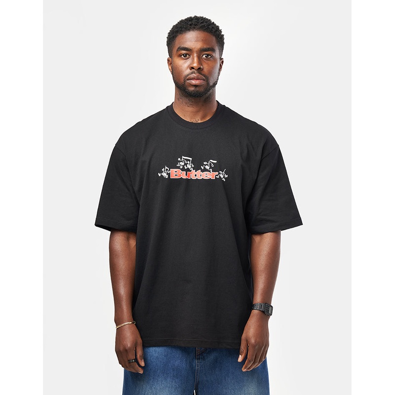 Butter Goods Tempo Logo T-Shirt – Black