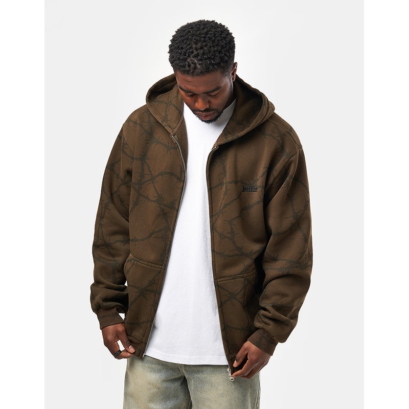 Butter Goods Wired Zip-Thru Hoodie – Fudge