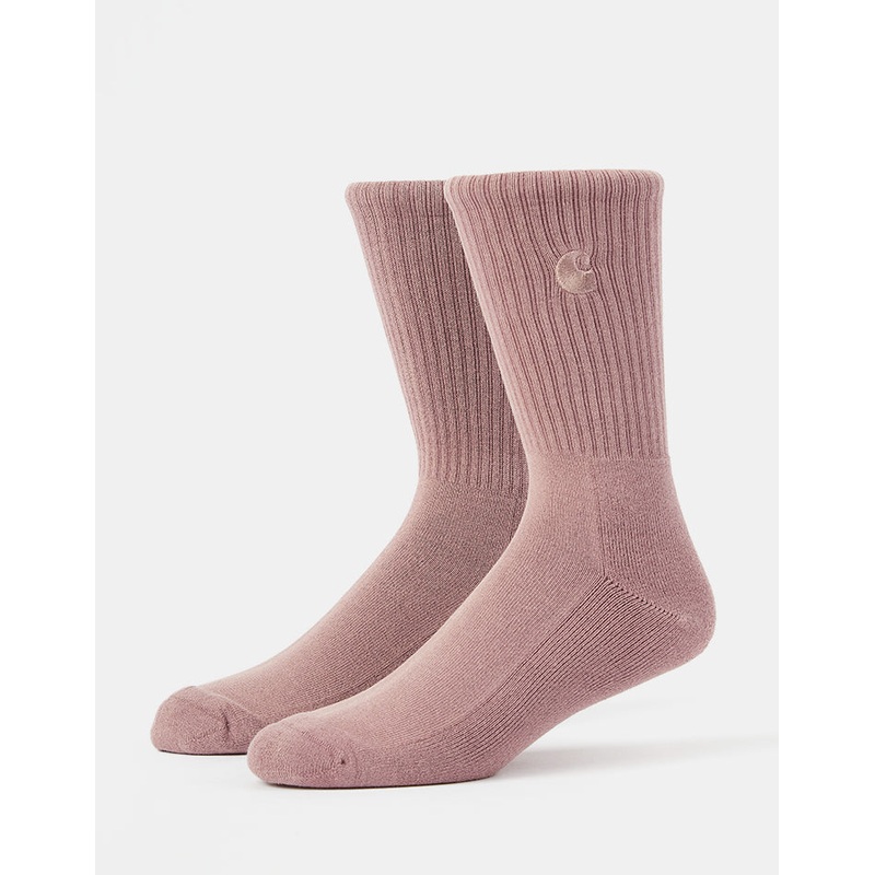 Carhartt WIP Hudson Crew Socks – Daphne/Chalk Wash