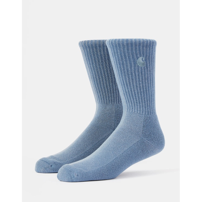 Carhartt WIP Hudson Crew Socks – Sorrent/Chalk Wash