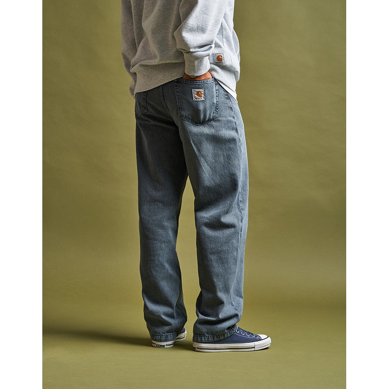 Carhartt WIP Landon Pant – Black/Blue Fog (Garment Dyed)
