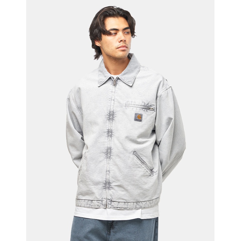 Carhartt WIP OG Detroit Jacket – Black/Black (Chalk Wash)