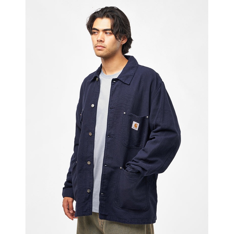 Carhartt WIP Walter Chore Coat – Dark Navy (Garment Dyed)