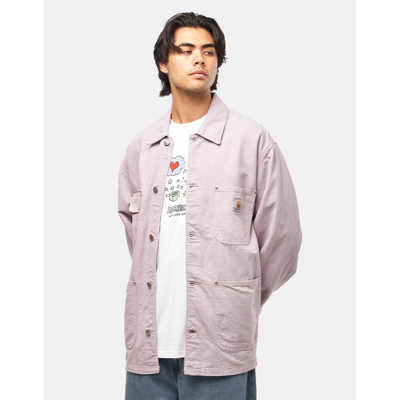 Carhartt WIP Walter Chore Coat – Pink Fog (Garment Dyed)