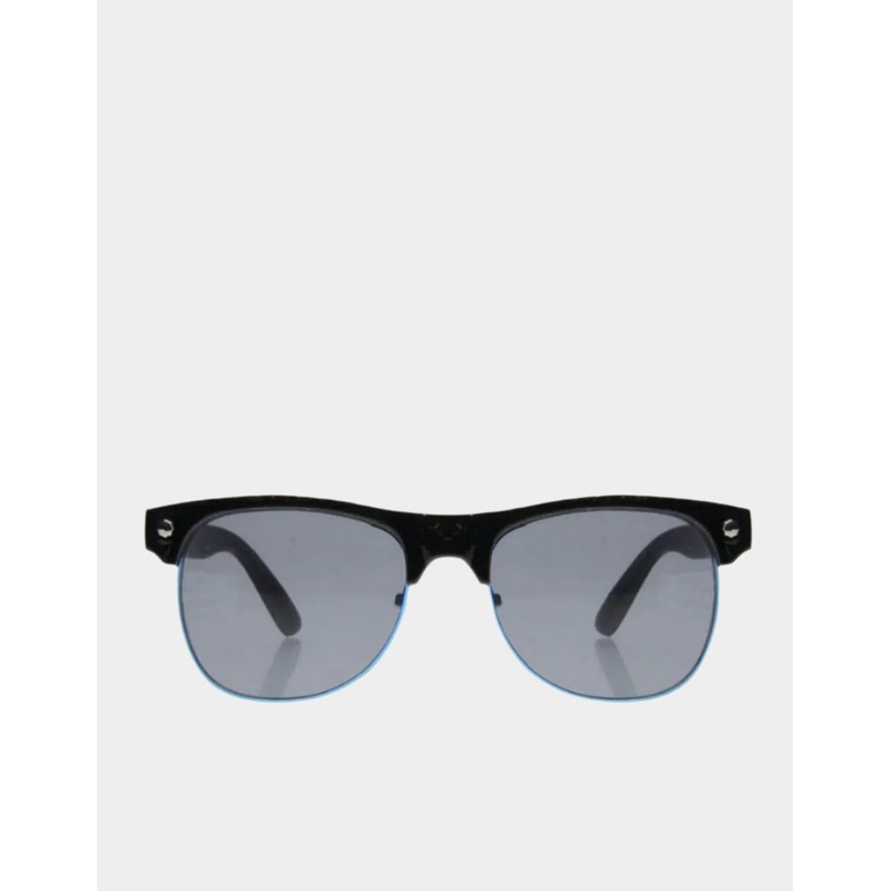 Glassy Sunhater Shredder Sunglasses –  Black/Blue Trim