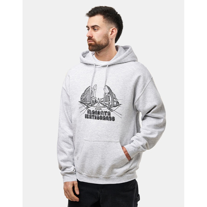 Magenta 3D Pullover Hoodie – Ash