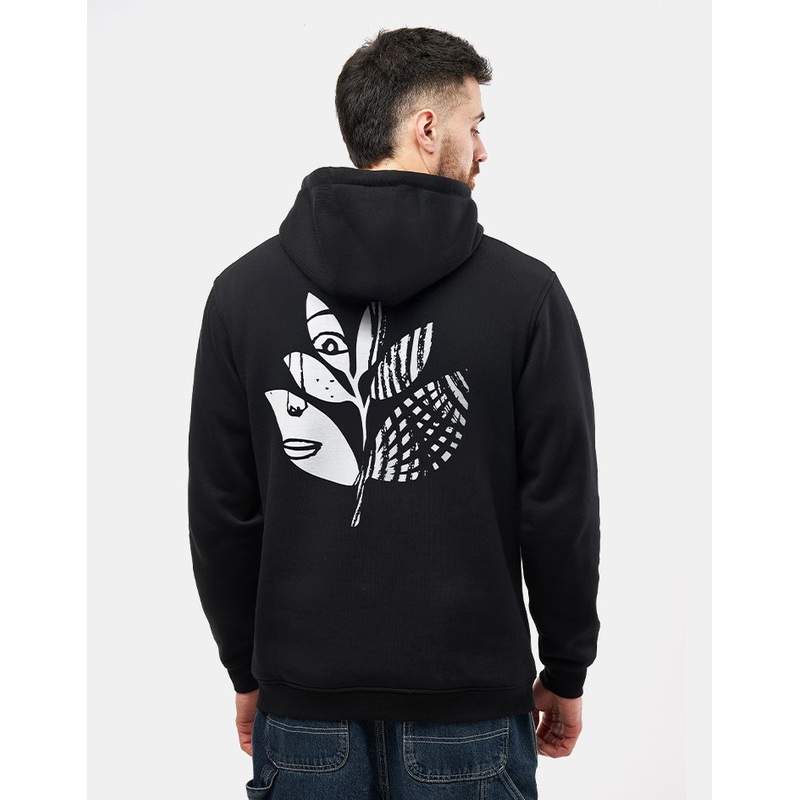 Magenta Femme Pullover Hoodie – Black