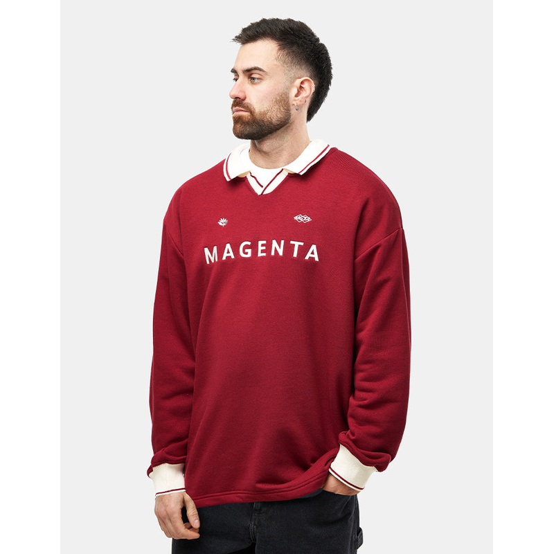 Magenta Rimet Polo Shirt – Burgundy