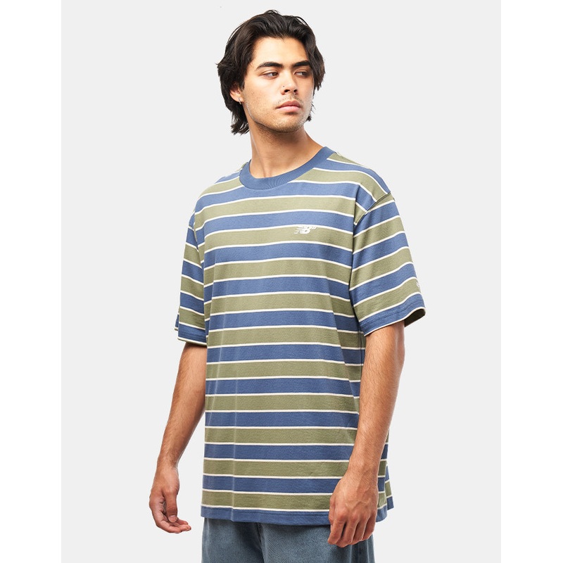 New Balance Numeric Thin Stripe T-Shirt – Vintage Indigo