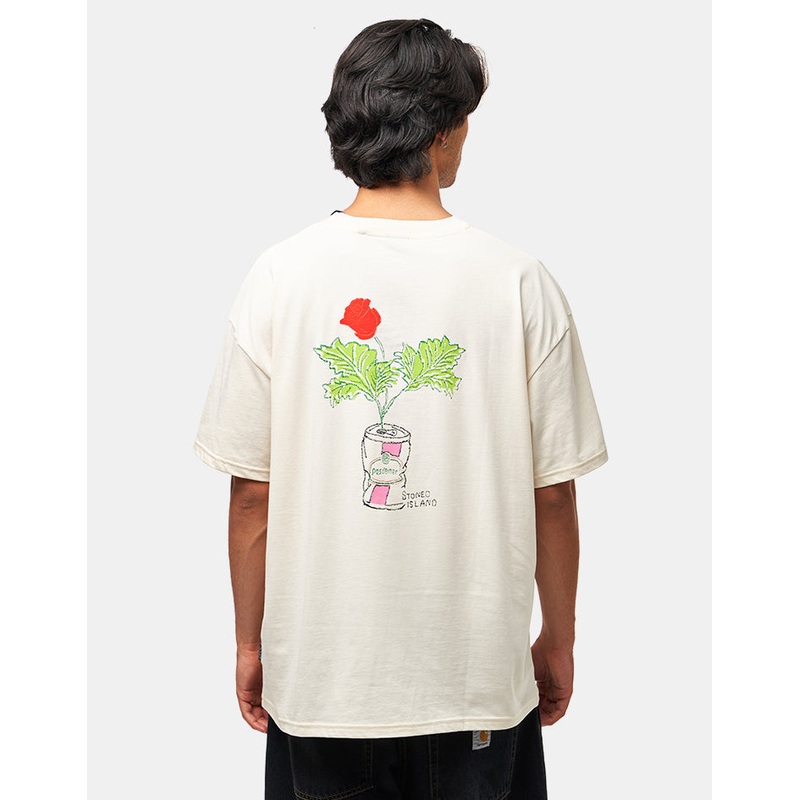 Pas De Mer Lattina T-Shirt – Cream