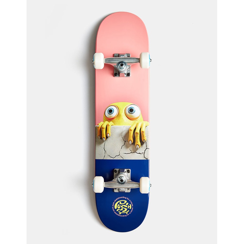 Push Peek Over ‘Soft Top’ Mini Complete Skateboard – 7″