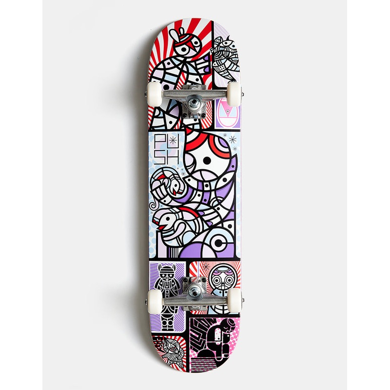 Push x Don Pendleton Collage Guest Complete Skateboard – 8.25″