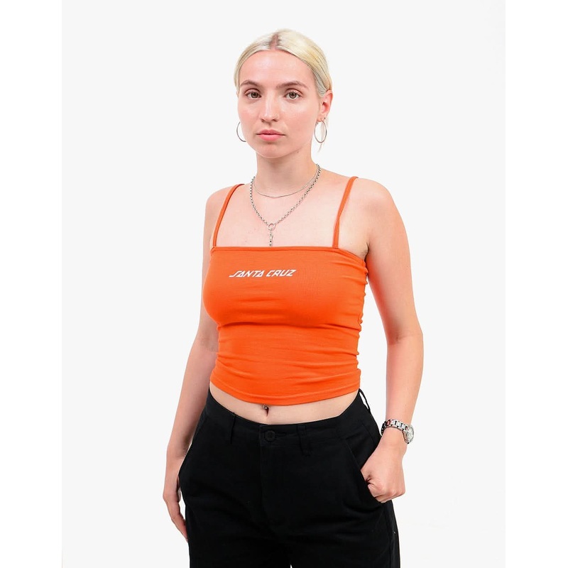 Santa Cruz Womens Strip Vest – Burnt Red