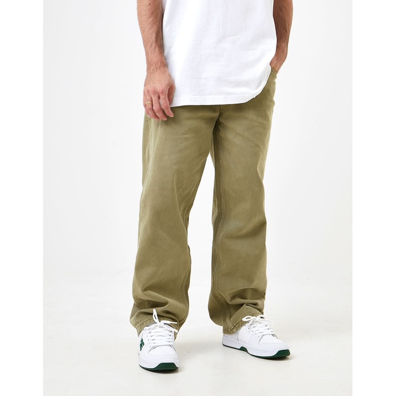 DC Worker Baggy Denim Pant – Green Overdye