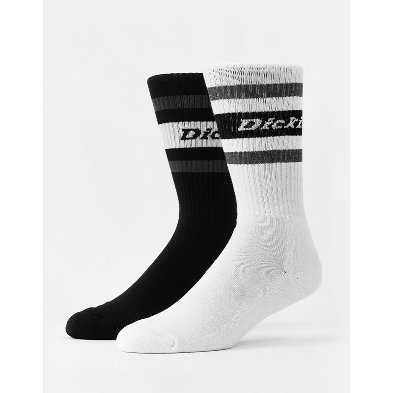 Dickies Genola 2 Pack Crew Socks – Black