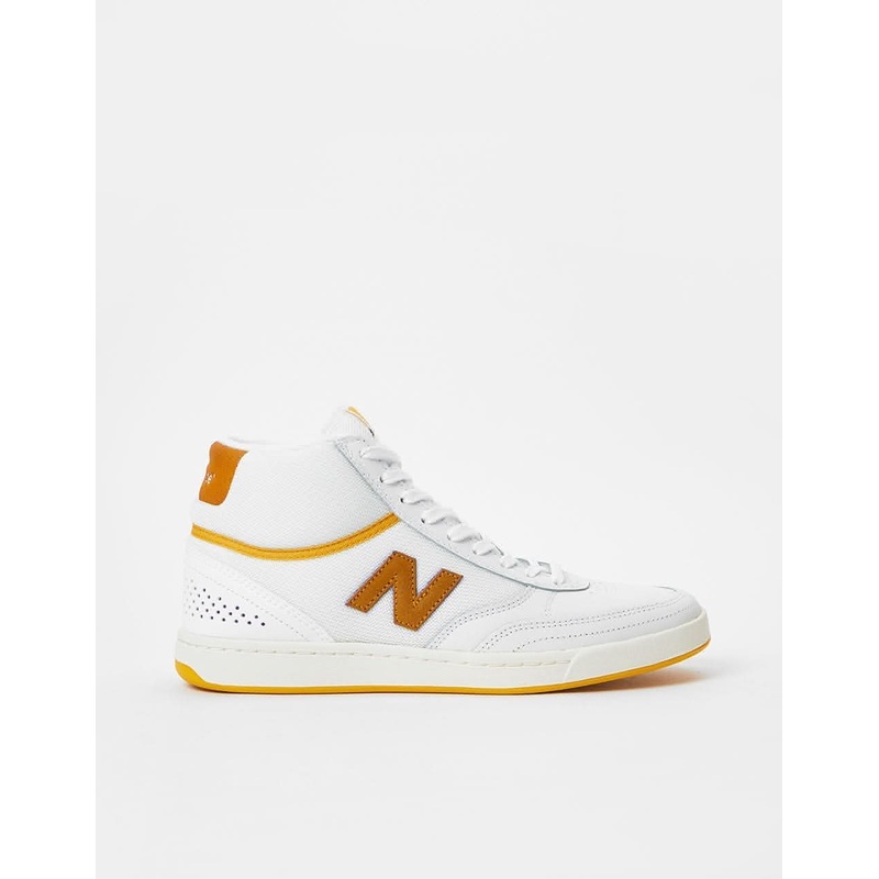 New Balance Numeric 440 Hi Skate Shoes – White/Yellow