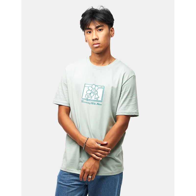 Route One Connecting With Nature Organic T-Shirt – Aloe