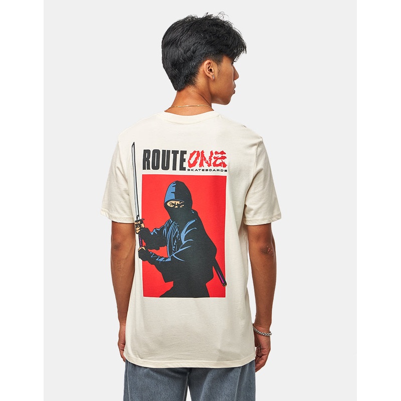 Route One Gaiden Organic T-Shirt – Natural Raw