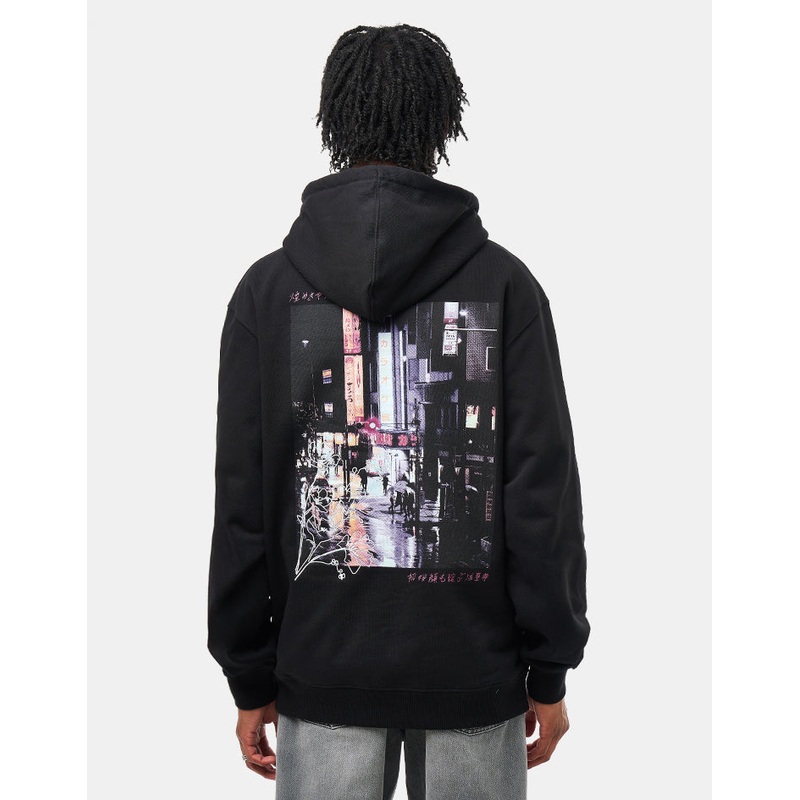 Route One Shinjuku Nights Heavyweight Hoodie – Black