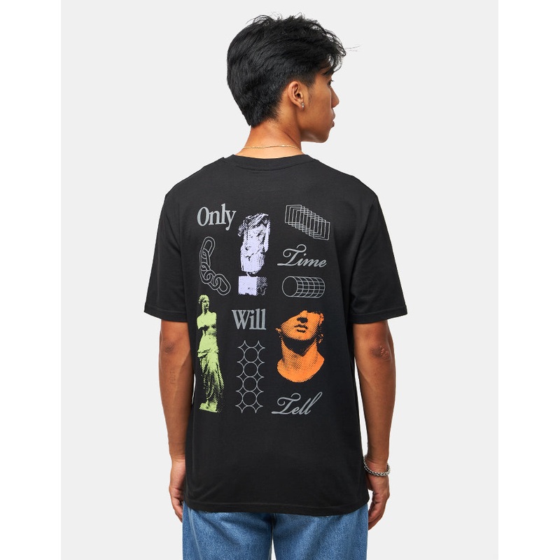 Route One Time Will Tell Organic T-Shirt – Black