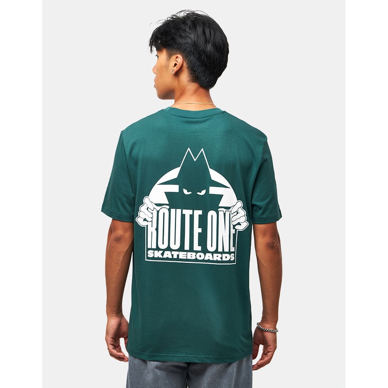 Route One Villain Organic T-Shirt – Glazed Green