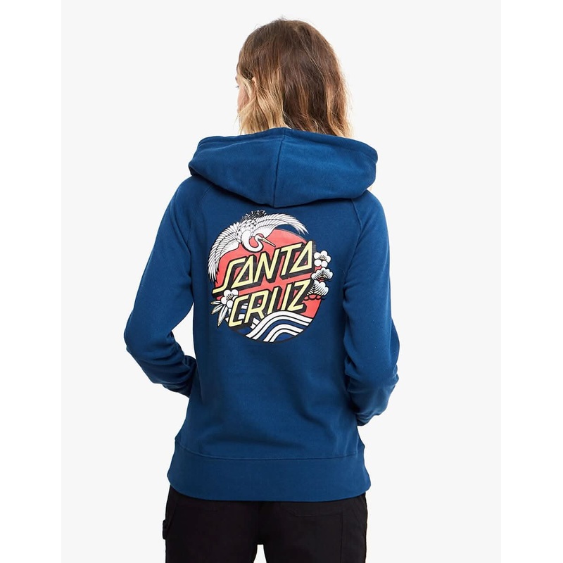 Santa Cruz Womens Crane Dot Hood – French Navy