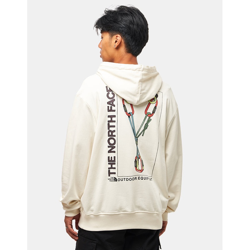 The North Face Explore Gear Relaxed Pullover Hoodie – White Dune