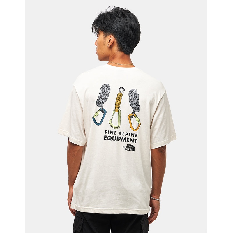 The North Face Explore Gear Relaxed T-Shirt – White Dune