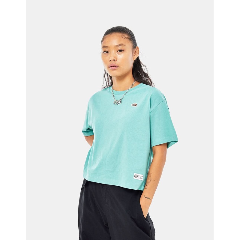 The North Face Womens Heritage Recycled Crop Tee – Wasabi