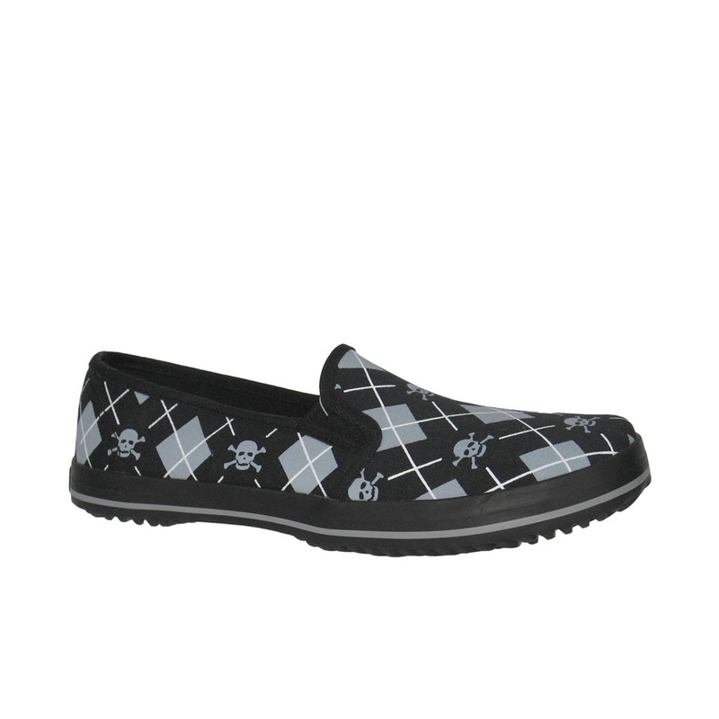 Draven Diamond Skull Round Toe Flats Women’s Shoes