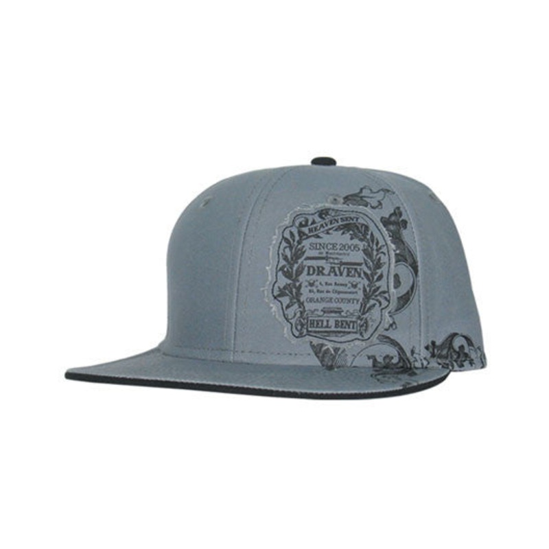 Draven Hellbent Snapback Hat – Grey