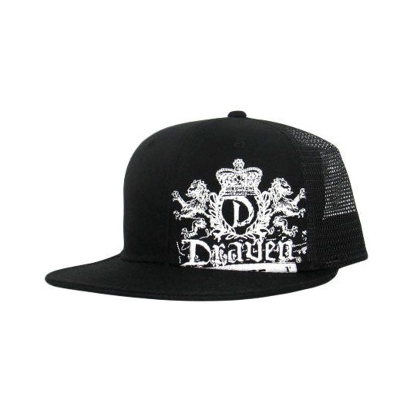 Draven Lion Crest Trucker Hat – Black