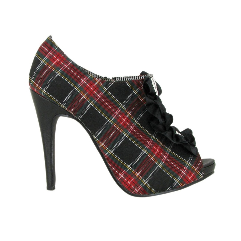 Draven Lux Tux Plaid Pump Heels Women’s Shoes