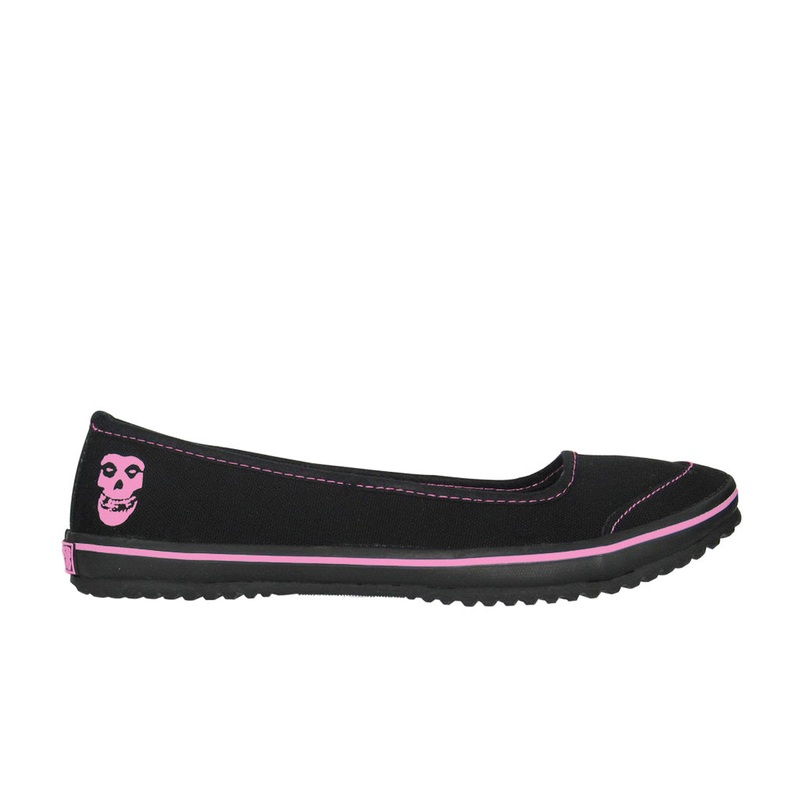 Draven Misfits Ghoul Black/Pink Flats Women’s Shoes