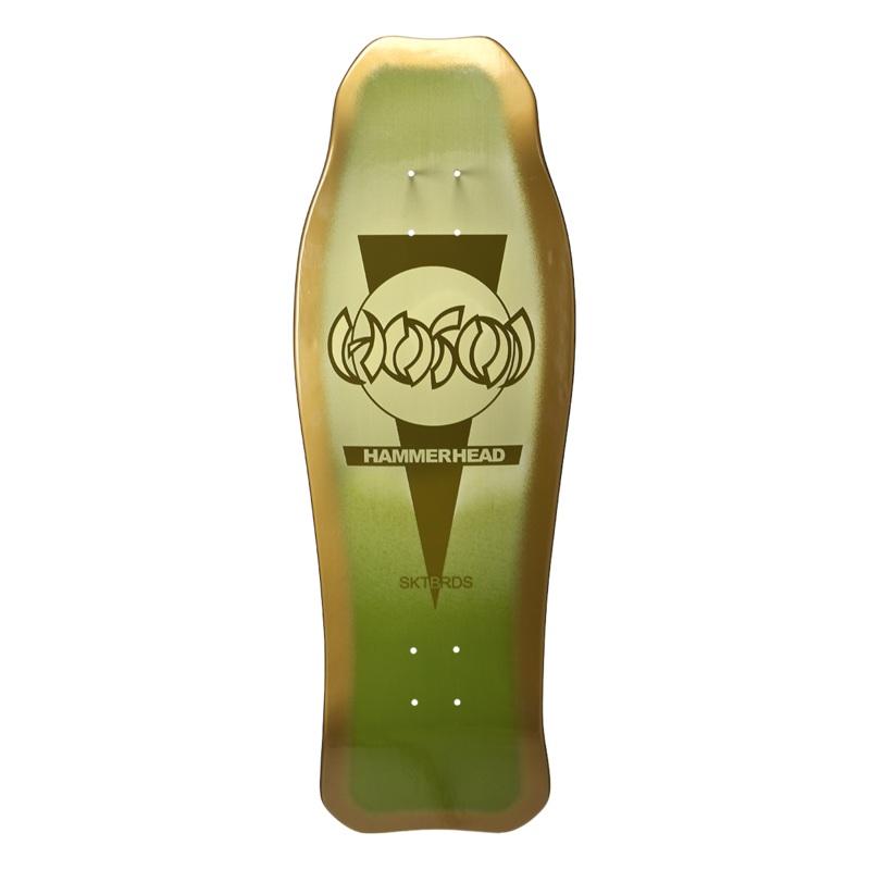 Hosoi Hammerhead Double Kick Sunburst Deck Green – 10.25″x31″