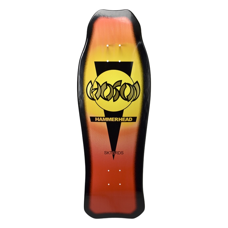 Hosoi Hammerhead Double Kick Sunburst Deck Orange / Yellow – 10.25″x31″