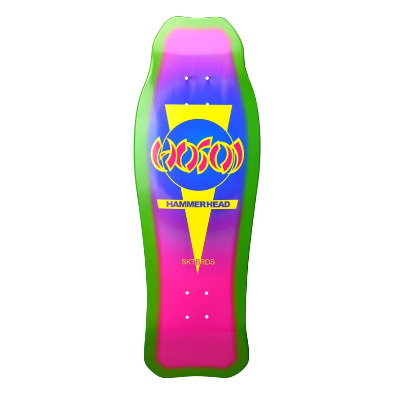Hosoi Hammerhead Double Kick Sunburst Deck Pink / Purple – 10.25″x31″