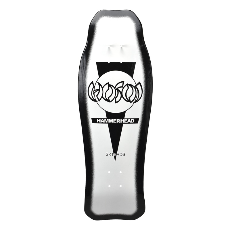 Hosoi Hammerhead Double Kick Sunburst Deck White / Black – 10.25″x31″