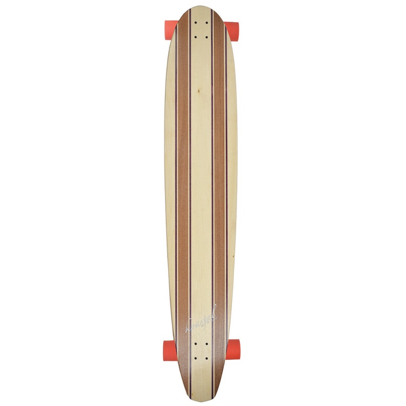 Koastal Drifter-1 Mahogany/Aspen/Purple Heart 60″ Longboard Cruising Skateboard – Complete