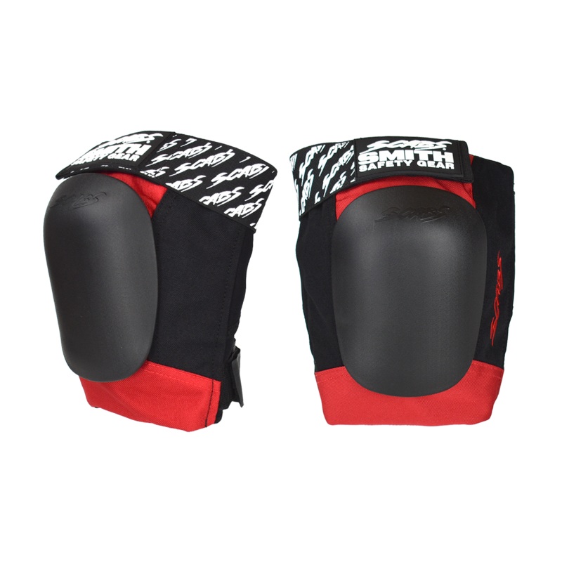 Scabs Skate Knee Pads – Black/Red