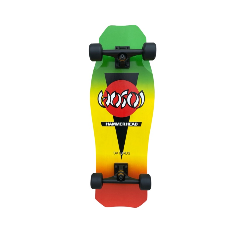 Hosoi O.G. Hammerhead RASTA Complete Skateboard- 10.5″x31″