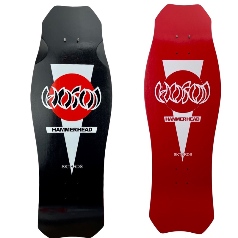 Hosoi OG Hammerhead Double Take Black/Red Dip Deck 10.5″x31″