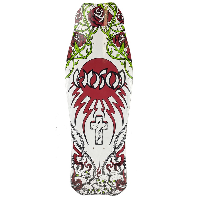 Hosoi Skateboards Skull N’ Roses OG Hammerhead Deck  10.5″x31″