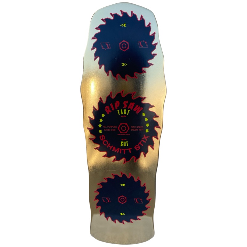 Schmitt Stix Ripsaw Deck Limited Colorway- Gold Foil 10″x30″
