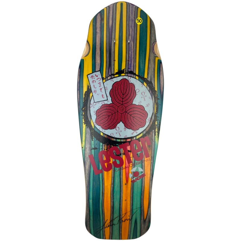 Tracker Lester Kasai Signed Oak Leaf Swirl -#50 Limited Deck – 10 3/8″ x 30.5″