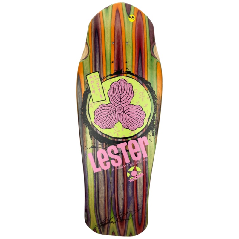 Tracker Lester Kasai Signed Oak Leaf Swirl -#55 Limited Deck – 10 3/8″ x 30.5″