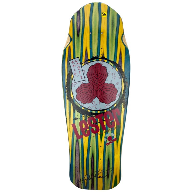 Tracker Lester Kasai Signed Oak Leaf Swirl -#56 Limited Deck – 10 3/8″ x 30.5″