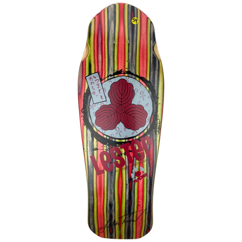 Tracker Lester Kasai Signed Oak Leaf Swirl -#59 Limited Deck – 10 3/8″ x 30.5″