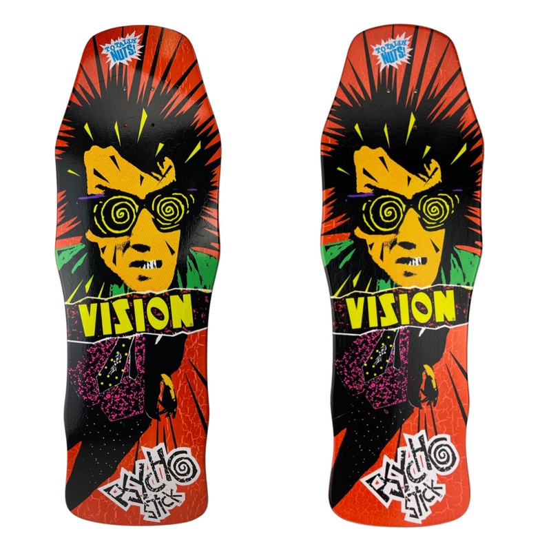Vision Dipped Crackle “Double Take” Series Psycho Stick Deck – 10″x30″