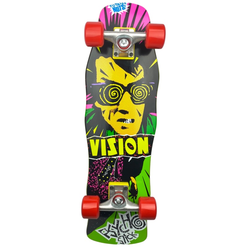 Vision Psycho Stick Mini Cruiser Complete Green – 8″x28.75″